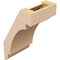 Ekena Millwork 5-inch W x 6-inch D x 10-inch H Aspen Rough Cedar Woodgrain TimberThane Knee Brace, Primed BRCUR05X06X10ASPRCPR - alternate 4